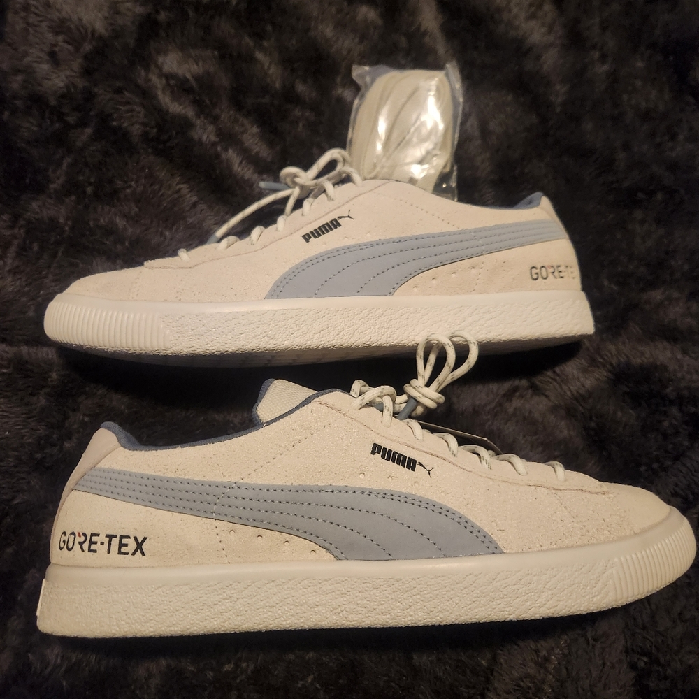 Puma VTG Goretex White and Blue Suede